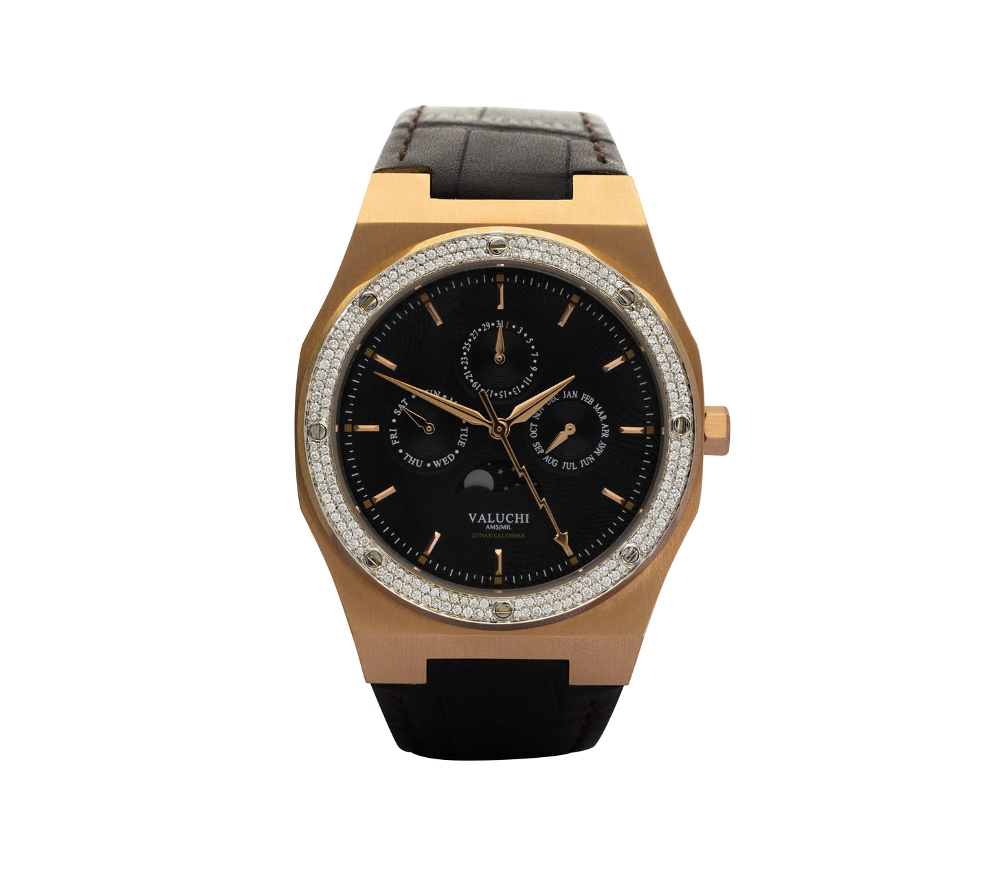 Diamond studded watch