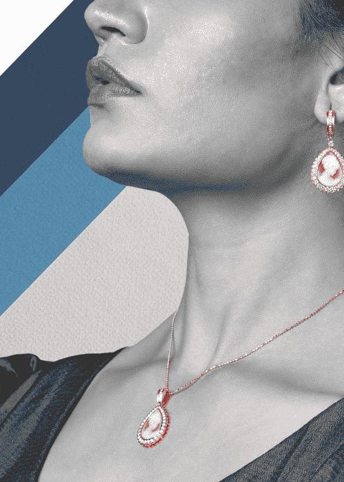 Chain With Earrings Set