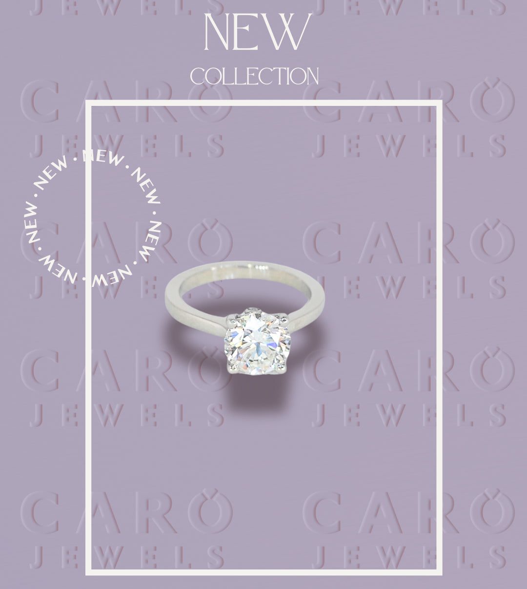 Platinum Ring with 1.5 Labgrown diamond .