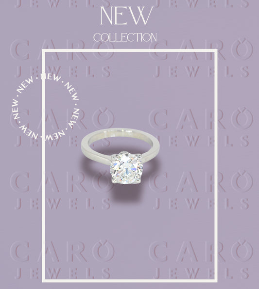 Platinum Ring with 1.5 Labgrown diamond .